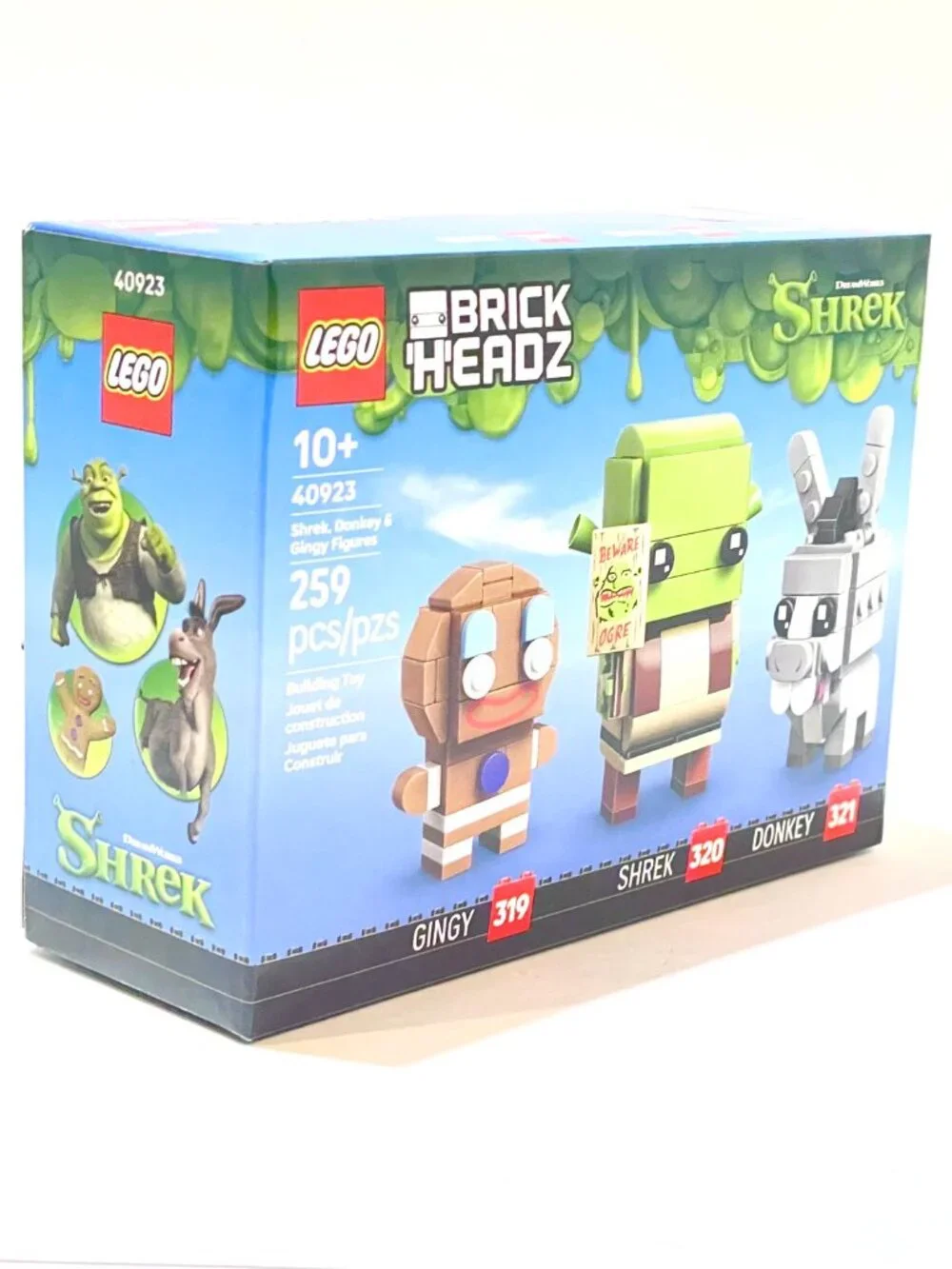 LEGO 40923 Brickheadz Shrek Donkey & Gingy NIB New in Hand